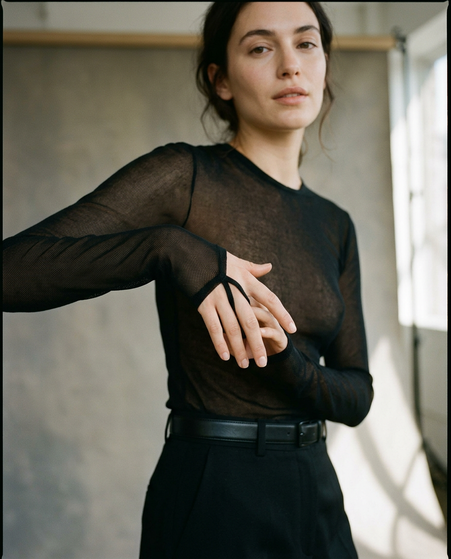 Net Long Sleeve — Middle Finger Loop